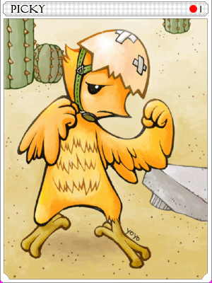Carta Picky com casca
